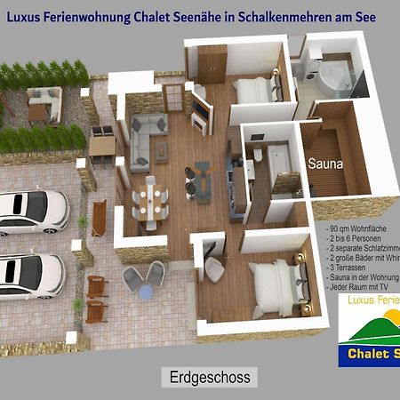 Luxus Ferienwohnung Chalet Seenaehe Schalkenmehren Eksteriør billede