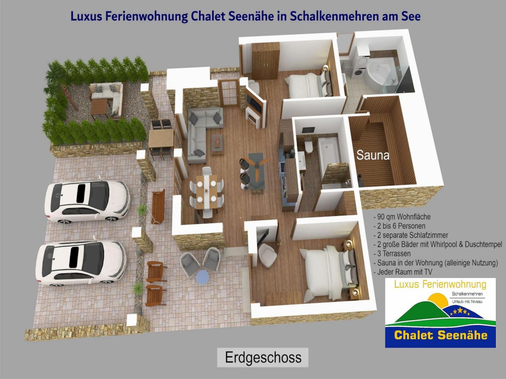 Luxus Ferienwohnung Chalet Seenaehe Schalkenmehren Eksteriør billede
